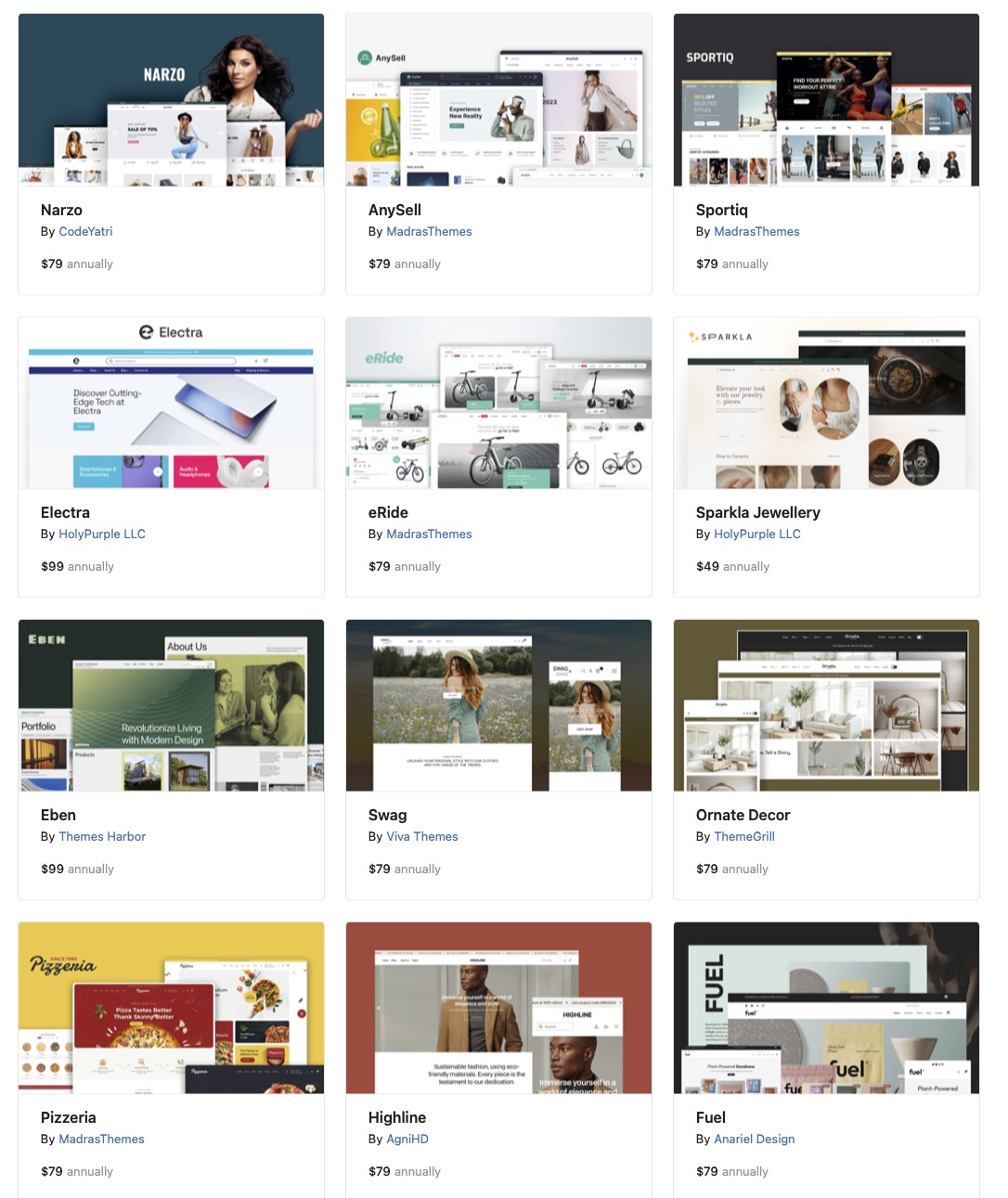 WooCommerce Templates